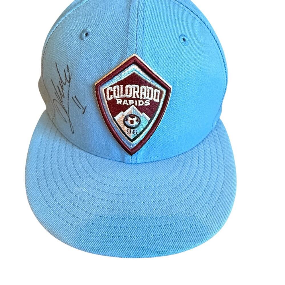 Colorado Rapids Diego Rubio Autographed Cap Sz‎ 7 MLS Soccer Sports